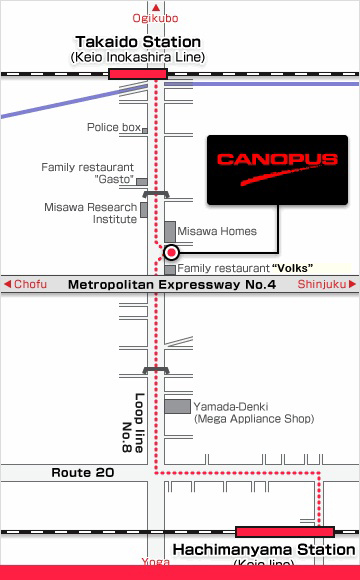 Canopus map