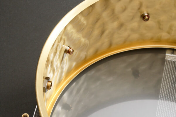 Hammered Brass Snare Drum Shell