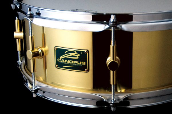 Black Nickel Brass Snare Drum Canopus Drums