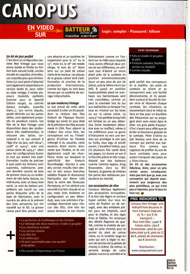 Batteur Magazine (France) 