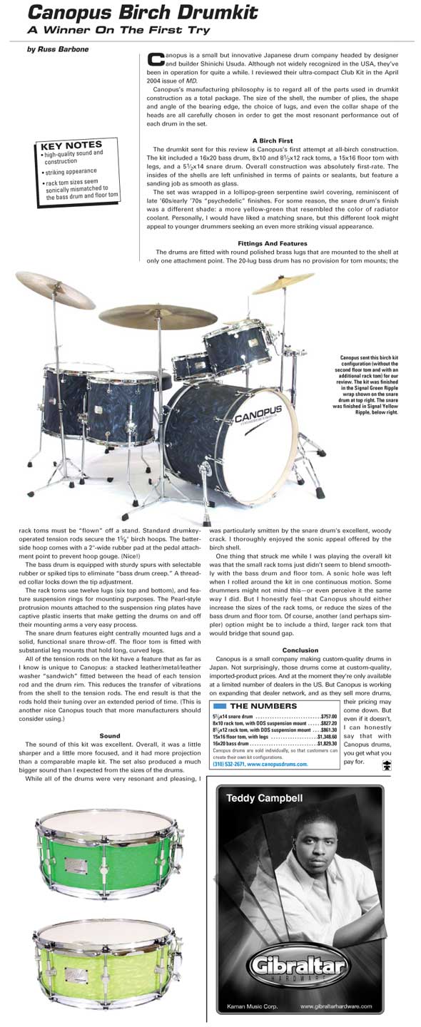 Modern Drummer Review