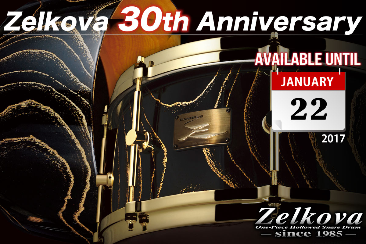 Zelkova Snare Drum 30th Anniversary