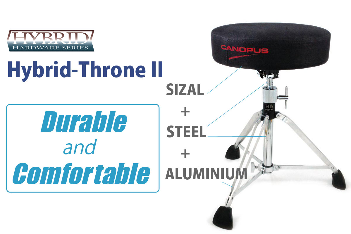 爆買い高品質】 Hybrid Drum Throne IIハイブリッドドラムスローン2 CDT2-1HY：musicfarm 