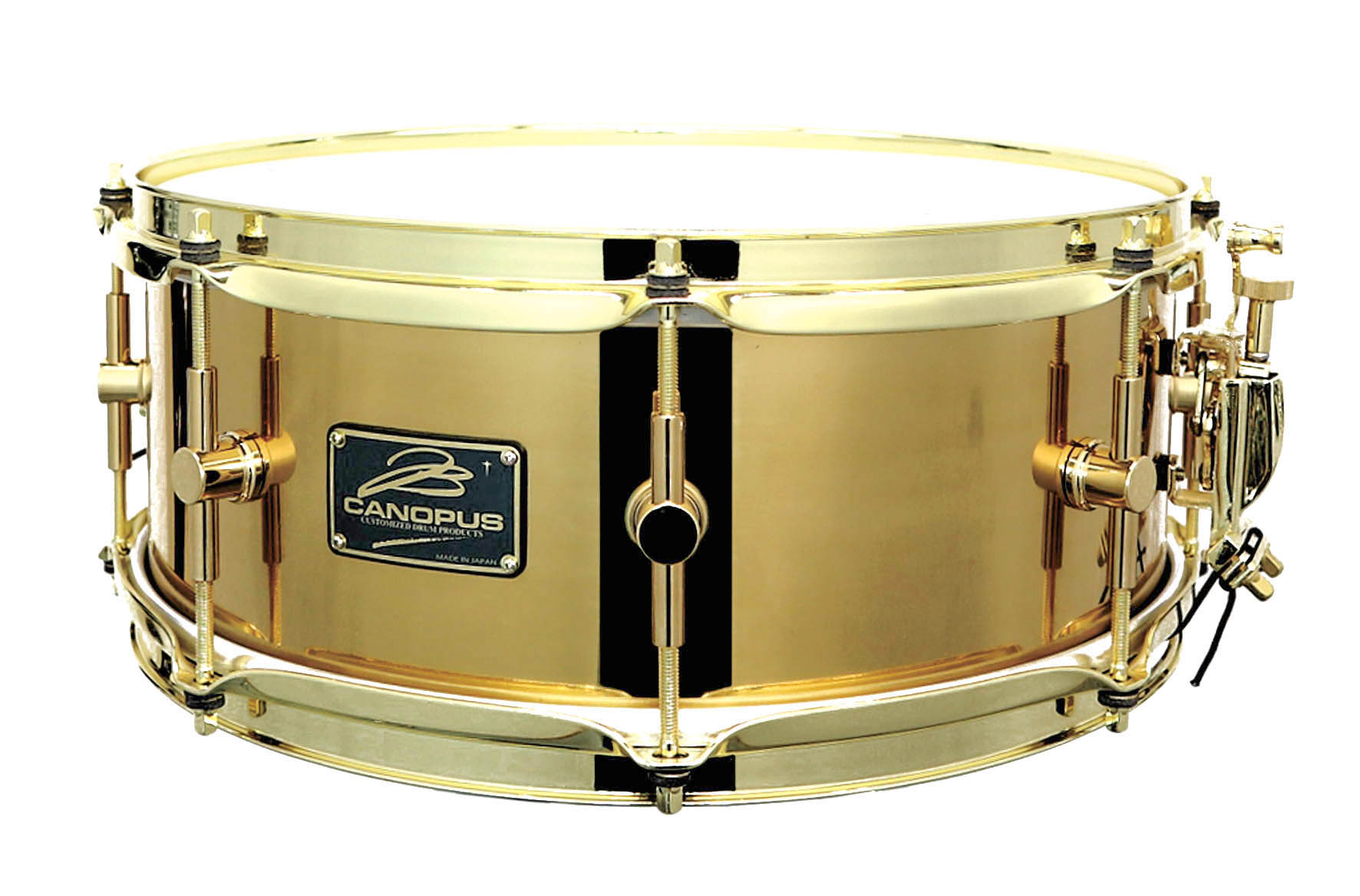The Brass Snare Drum Limited Edition with All Gold Parts - CANOPUS