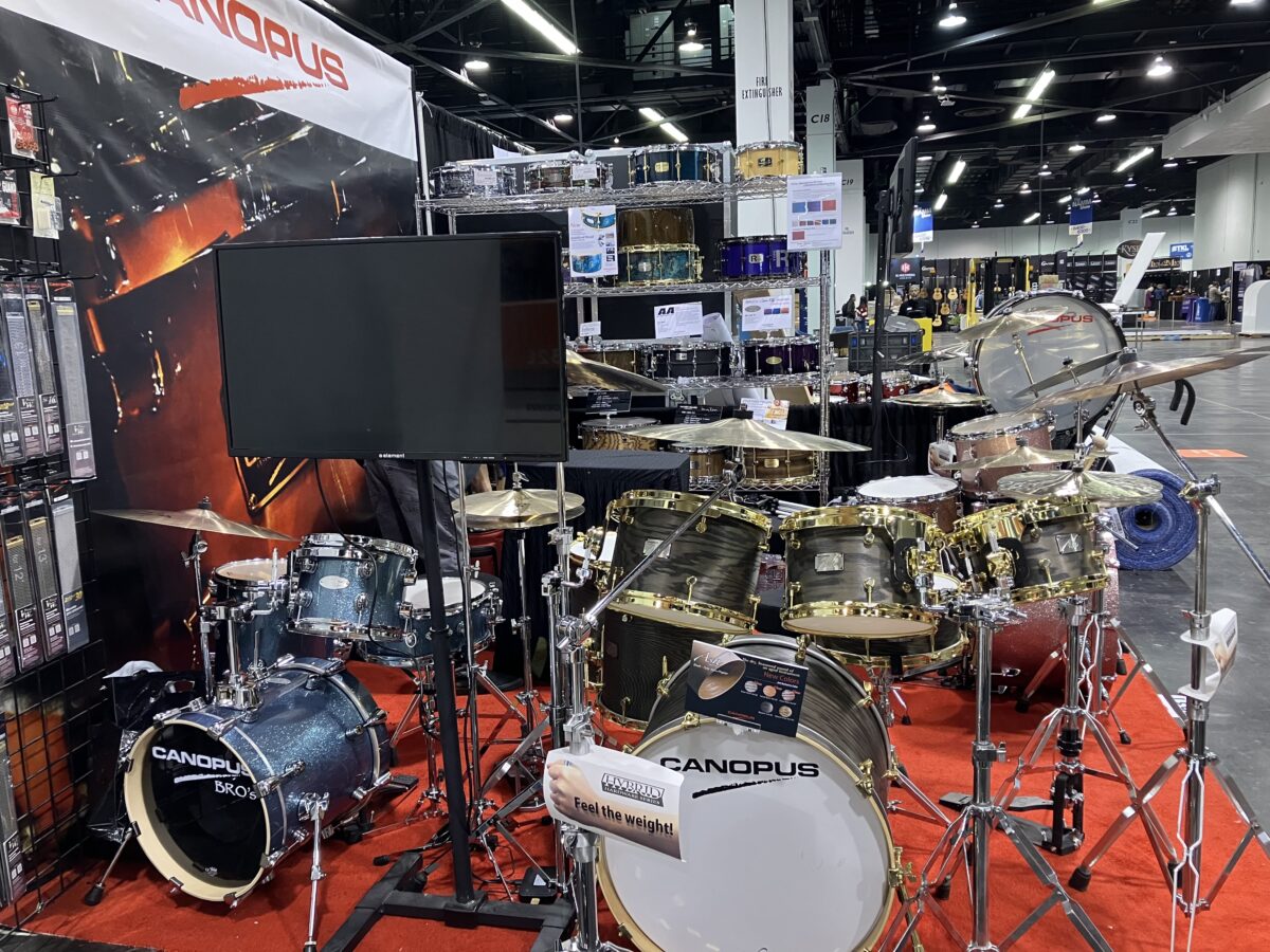 NAMM 2024 photos Canopus Drums