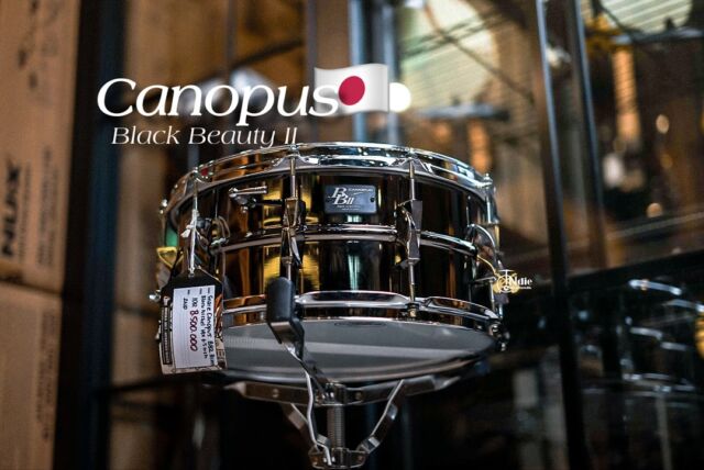 Black Nickel Brass II Snare Drum - Canopus Drums