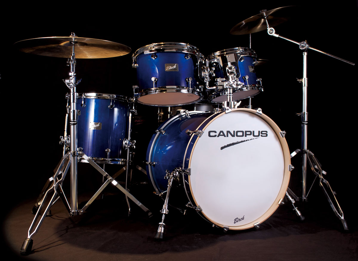新しいスタイル CANOPUS 送料無料 Birch 20、14、12 ドラムセット - 打楽器