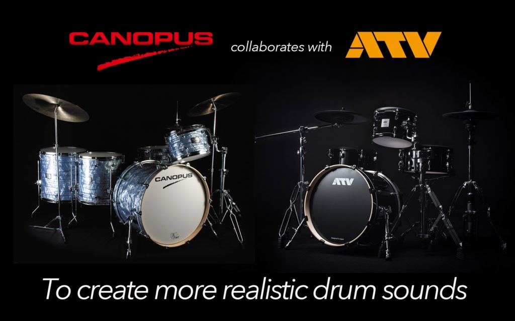 電子ドラムメーカーのatvとカノウプスが提携 Canopus Drums カノウプス