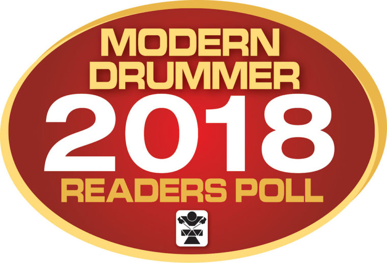 「Modern Drummer」誌の「Readers Poll 2018」にエンドーサーJonathan Barberがノミネート