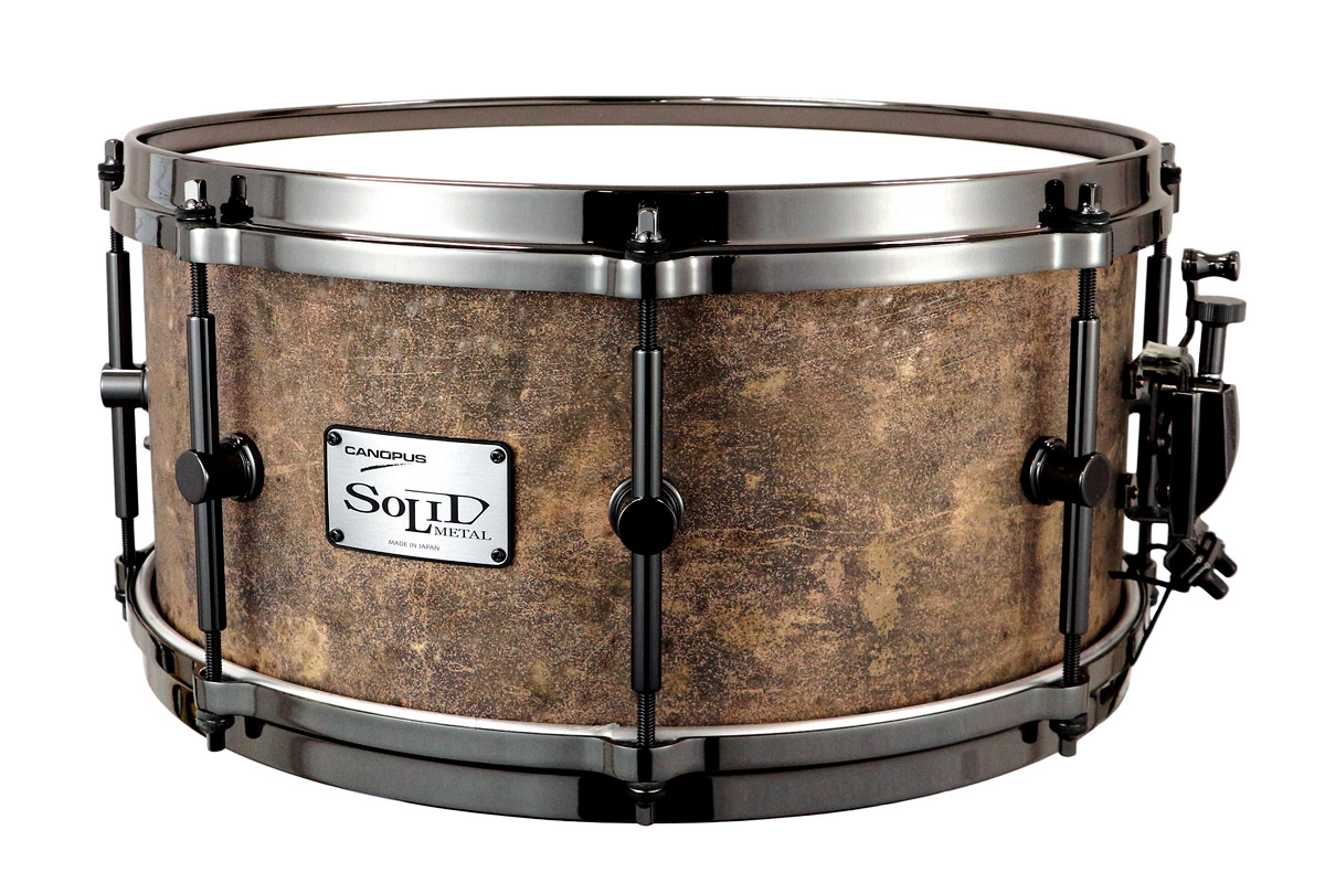 Patina Solid Brass Snare Drum SMB2-1465